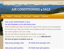Tablet Screenshot of airconditioning4sale.com